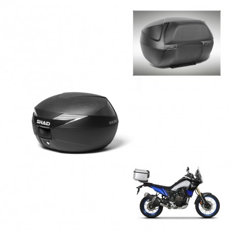 SHAD Baul SH39 carbon + soporte montaje respaldo KIT-439170