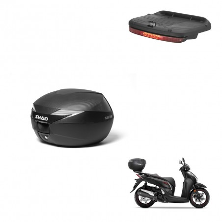 SHAD Baul SH39 carbon + soporte montaje luz de freno KIT-439193