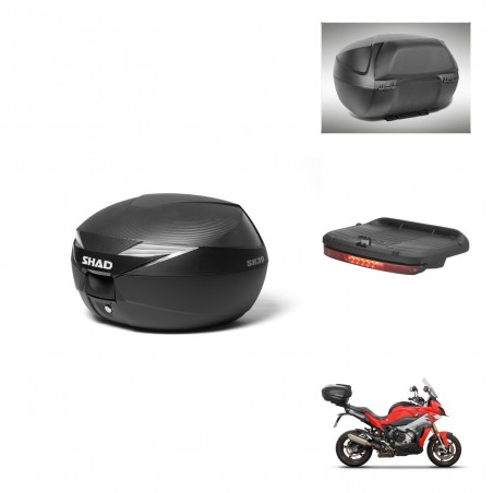 SHAD Baul SH39 carbon + soporte montaje accesorios KIT-439235