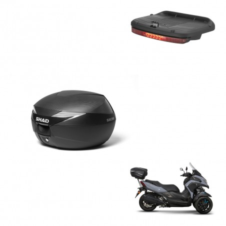 SHAD Baul SH39 carbon + soporte montaje luz de freno KIT-439245