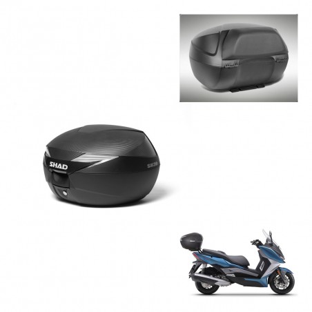 SHAD Baul SH39 carbon + soporte montaje respaldo KIT-439250