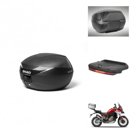 SHAD SH39 carbon trunk + mounting bracket accessories KIT-439255