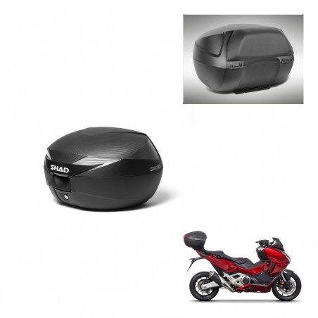 SHAD Baul SH39 carbon + soporte montaje respaldo KIT-439278