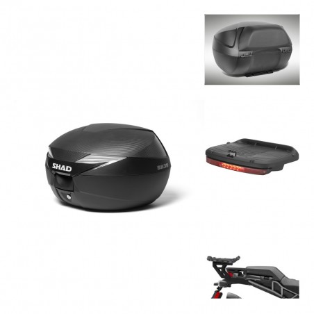 SHAD SH39 carbon trunk + mounting bracket accessories KIT-439283