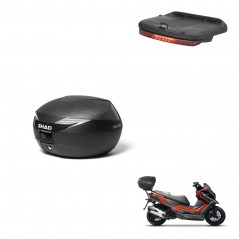 SHAD Baul SH39 carbon + soporte montaje luz de freno KIT-439293