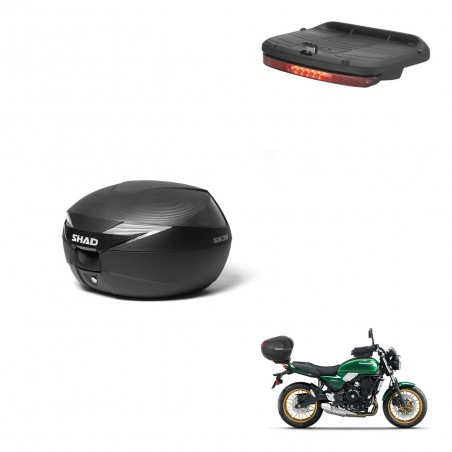SHAD Baul SH39 carbon + soporte montaje luz de freno KIT-439297