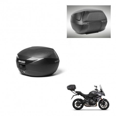 SHAD Baul SH39 carbon + soporte montaje respaldo KIT-439310