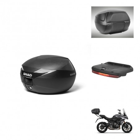 SHAD Baul SH39 carbon + soporte montaje accesorios KIT-439311