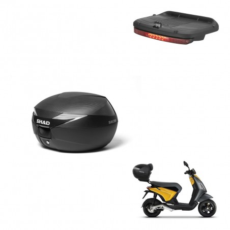 SHAD Baul SH39 carbon + soporte montaje luz de freno KIT-439317