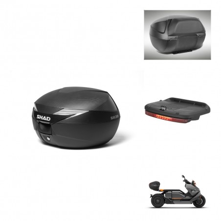 SHAD Baul SH39 carbon + soporte montaje accesorios KIT-439323