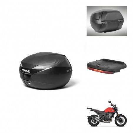 SHAD Baul SH39 carbon + soporte montaje accesorios KIT-439331