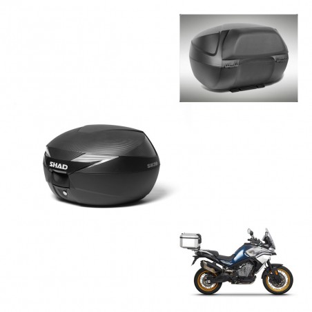 SHAD Baul SH39 carbon + soporte montaje respaldo KIT-439346