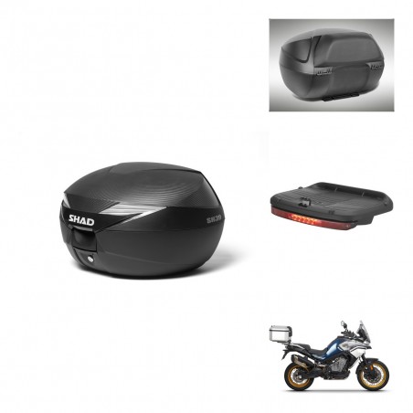 SHAD Baul SH39 carbon + soporte montaje accesorios KIT-439347