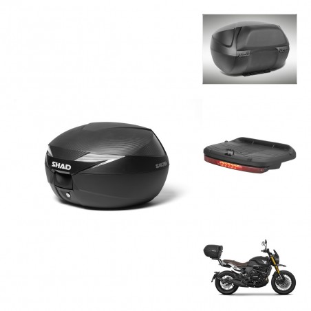SHAD Baul SH39 carbon + soporte montaje accesorios KIT-439411