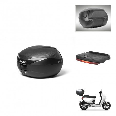 SHAD Baul SH39 carbon + soporte montaje accesorios KIT-439419