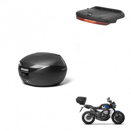 SHAD SH39 carbon trunk + mounting bracket brake light KIT-439433