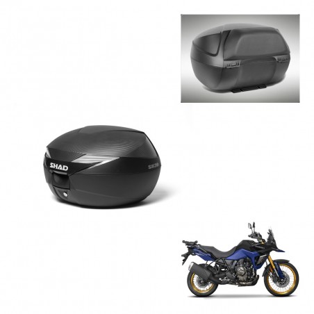 SHAD Baul SH39 carbon + soporte montaje respaldo KIT-439438