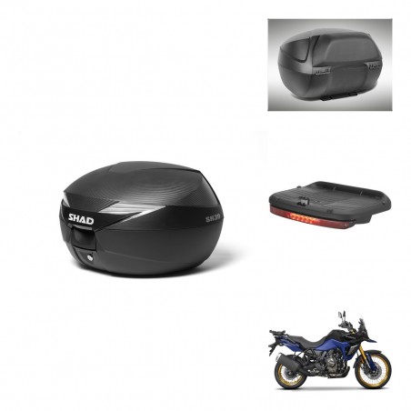 SHAD Baul SH39 carbon + soporte montaje accesorios KIT-439439