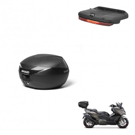 SHAD Baul SH39 carbon + soporte montaje luz de freno KIT-439453