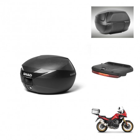 SHAD Baul SH39 carbon + soporte montaje accesorios KIT-439463