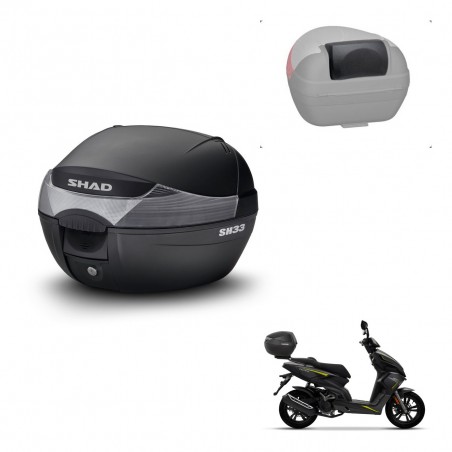 SHAD Baul SH33 + soporte montaje respaldo KIT-439502