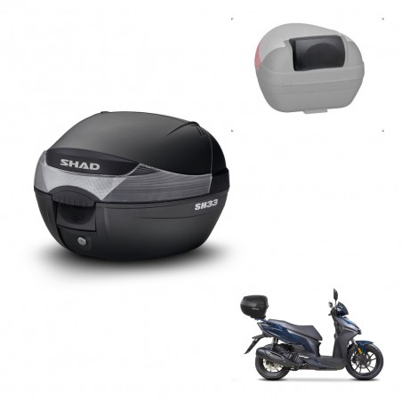 SHAD Trunk SH33 + mounting bracket backrest KIT-439506