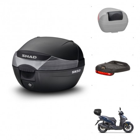 SHAD Baul SH33 + soporte montaje accesorios KIT-439507