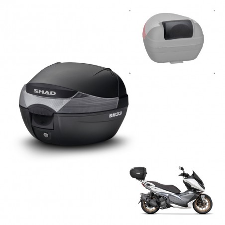 SHAD Trunk SH33 + mounting bracket backrest KIT-439510