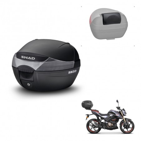 SHAD Baul SH33 + soporte montaje respaldo KIT-439530