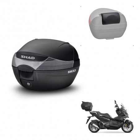 SHAD Trunk SH33 + mounting bracket backrest KIT-439534