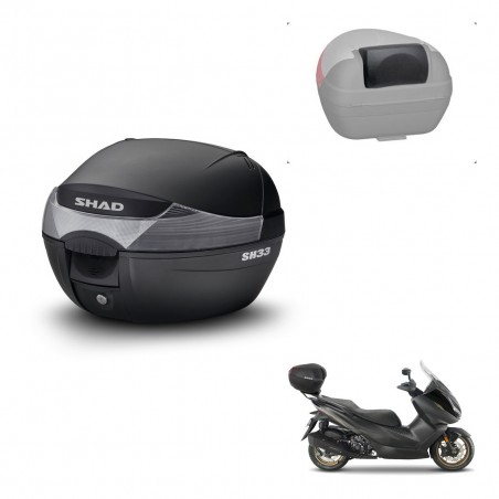 SHAD Trunk SH33 + mounting bracket backrest KIT-439570