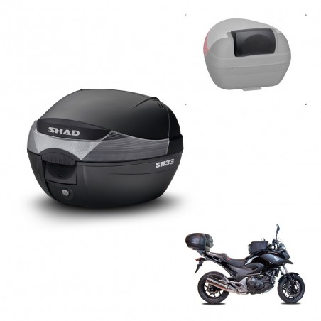 SHAD Baul SH33 + soporte montaje respaldo KIT-439590