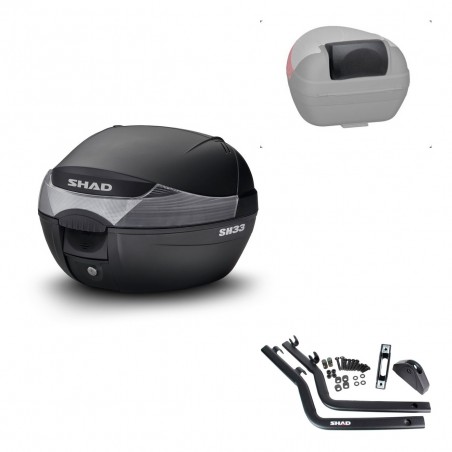 SHAD Trunk SH33 + mounting bracket backrest KIT-439621