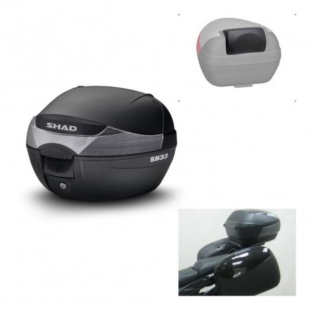 SHAD Trunk SH33 + mounting bracket backrest KIT-439625