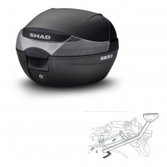 SHAD SH33 trunk + mounting bracket KIT-439629