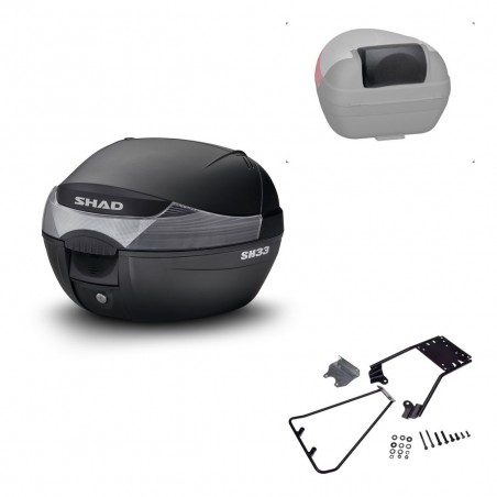 SHAD Baul SH33 + soporte montaje respaldo KIT-439635