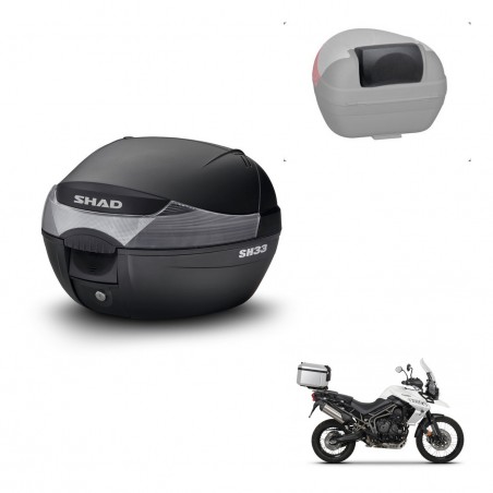 SHAD Baul SH33 + soporte montaje respaldo KIT-439647