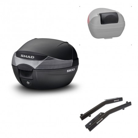 SHAD Trunk SH33 + mounting bracket backrest KIT-439666