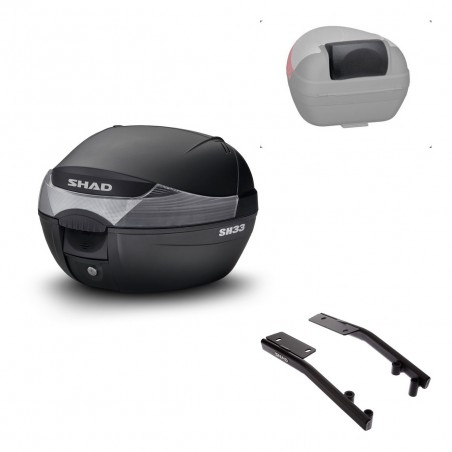 SHAD Baul SH33 + soporte montaje respaldo KIT-439674
