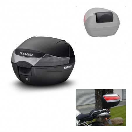 SHAD Baul SH33 + soporte montaje respaldo KIT-439676