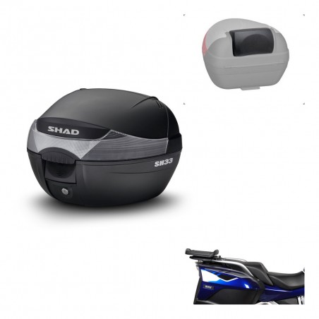 SHAD Baul SH33 + soporte montaje respaldo KIT-439701