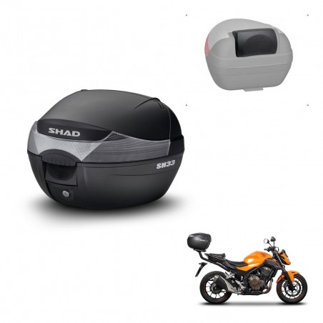 SHAD Trunk SH33 + mounting bracket backrest KIT-439725