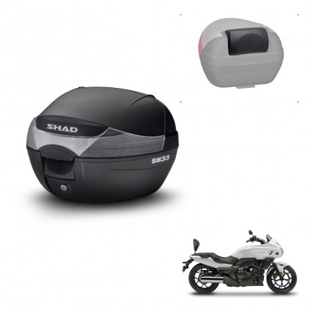 SHAD Baul SH33 + soporte montaje respaldo KIT-439746