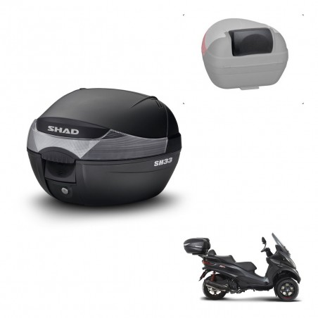 SHAD Trunk SH33 + mounting bracket backrest KIT-439792