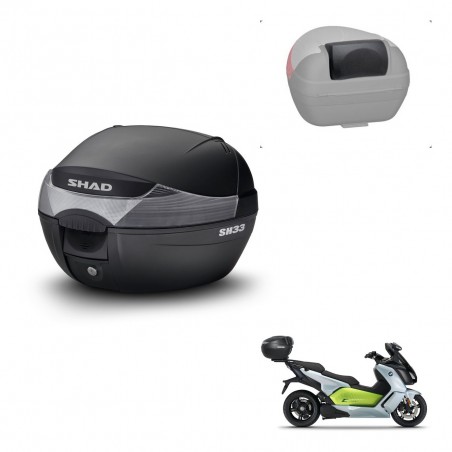 SHAD Trunk SH33 + mounting bracket backrest KIT-439808