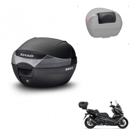 SHAD Trunk SH33 + mounting bracket backrest KIT-439840