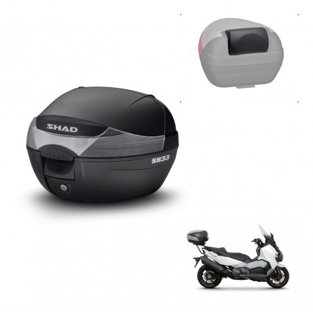 SHAD Trunk SH33 + mounting bracket backrest KIT-439916