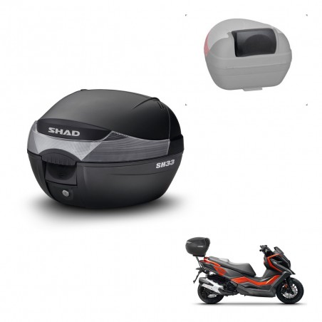 SHAD Trunk SH33 + mounting bracket backrest KIT-439992