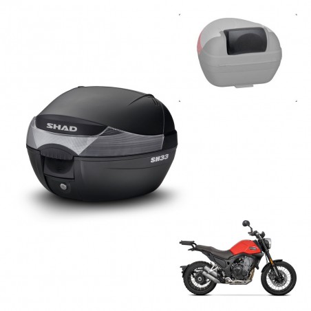 SHAD Baul SH33 + soporte montaje respaldo KIT-440028