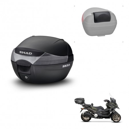 SHAD Trunk SH33 + mounting bracket backrest KIT-440052